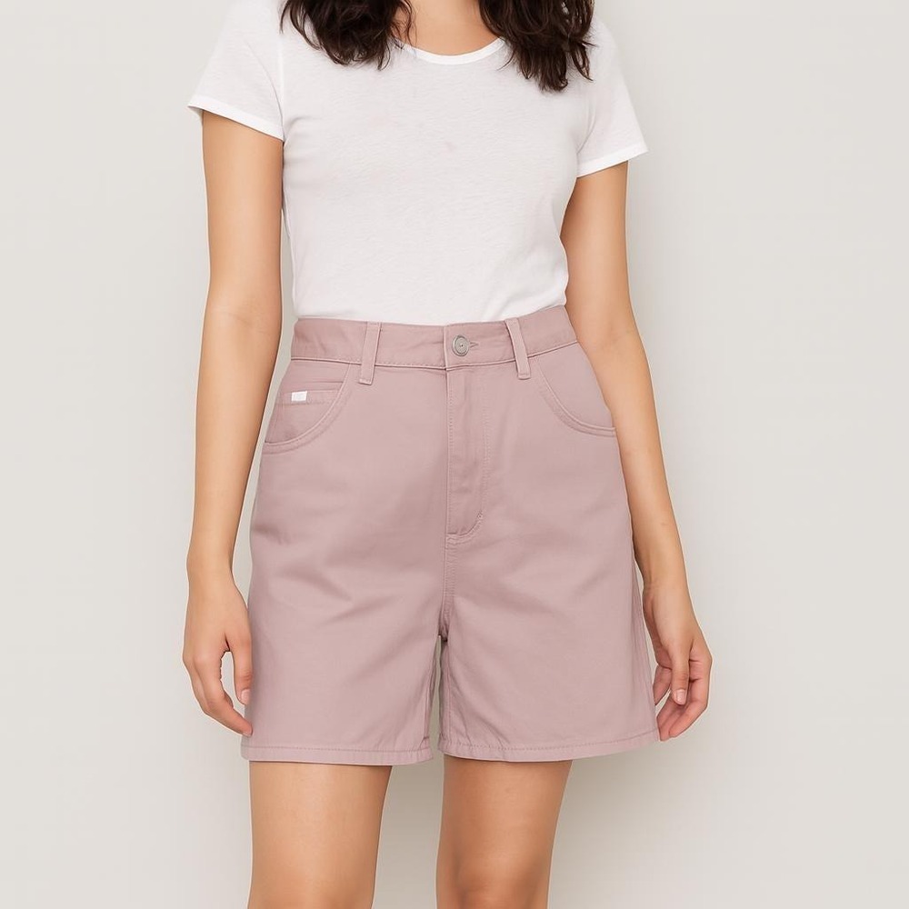 pink jean shorts‎ 90s vintage Lee rose pastel pink high waisted shorts